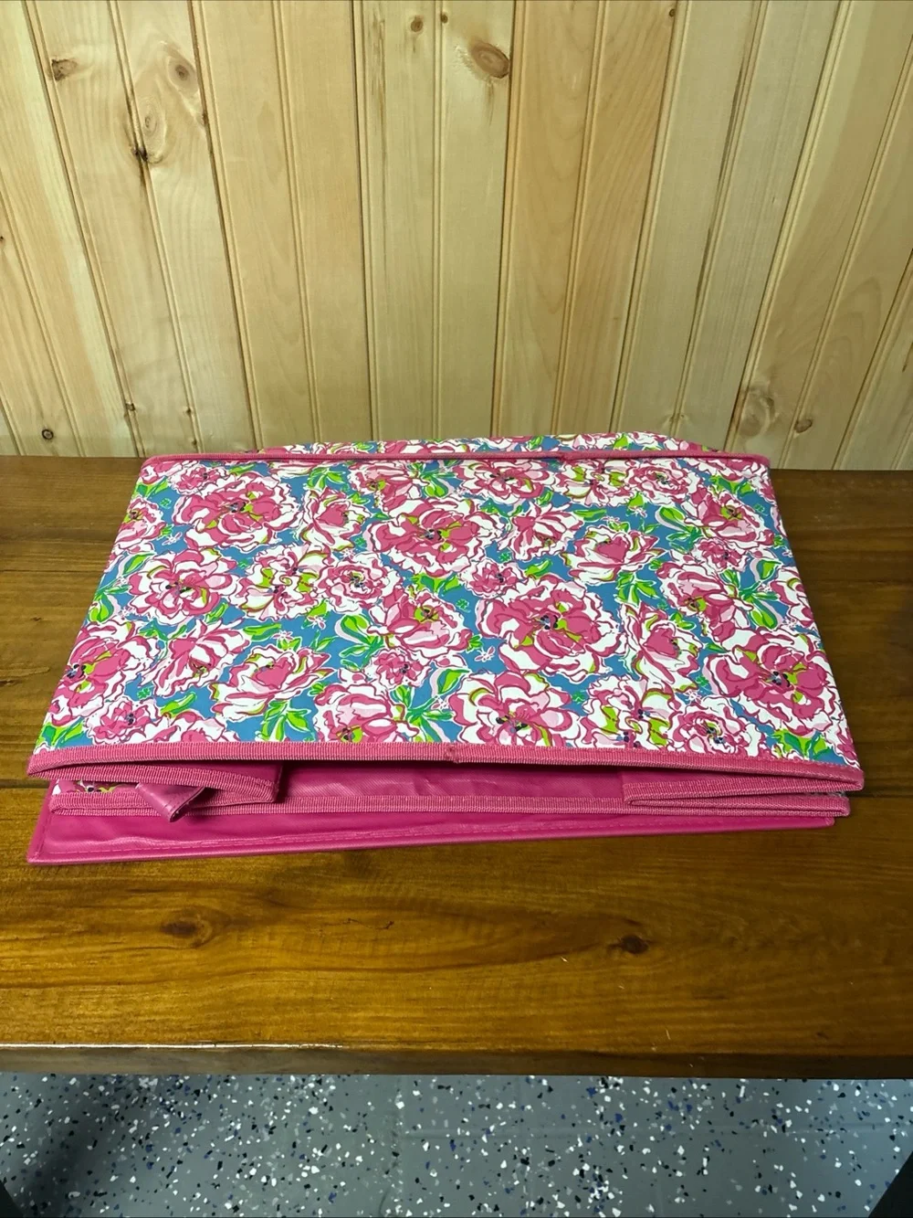 Lilly Pulitzer Pink Floral Storage Bin - Decorative Home Organizer
